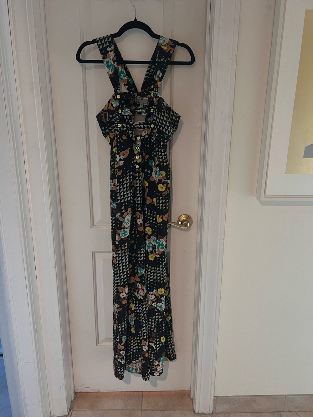 Rare Archive Piece: Vintage 2005 Jane Mayle Silk Patapan Maxi Dress